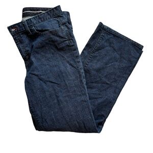 Talbots Women’s Dark Blue Bootcut Jeans (Labeled Size 12, Feels like a 10).